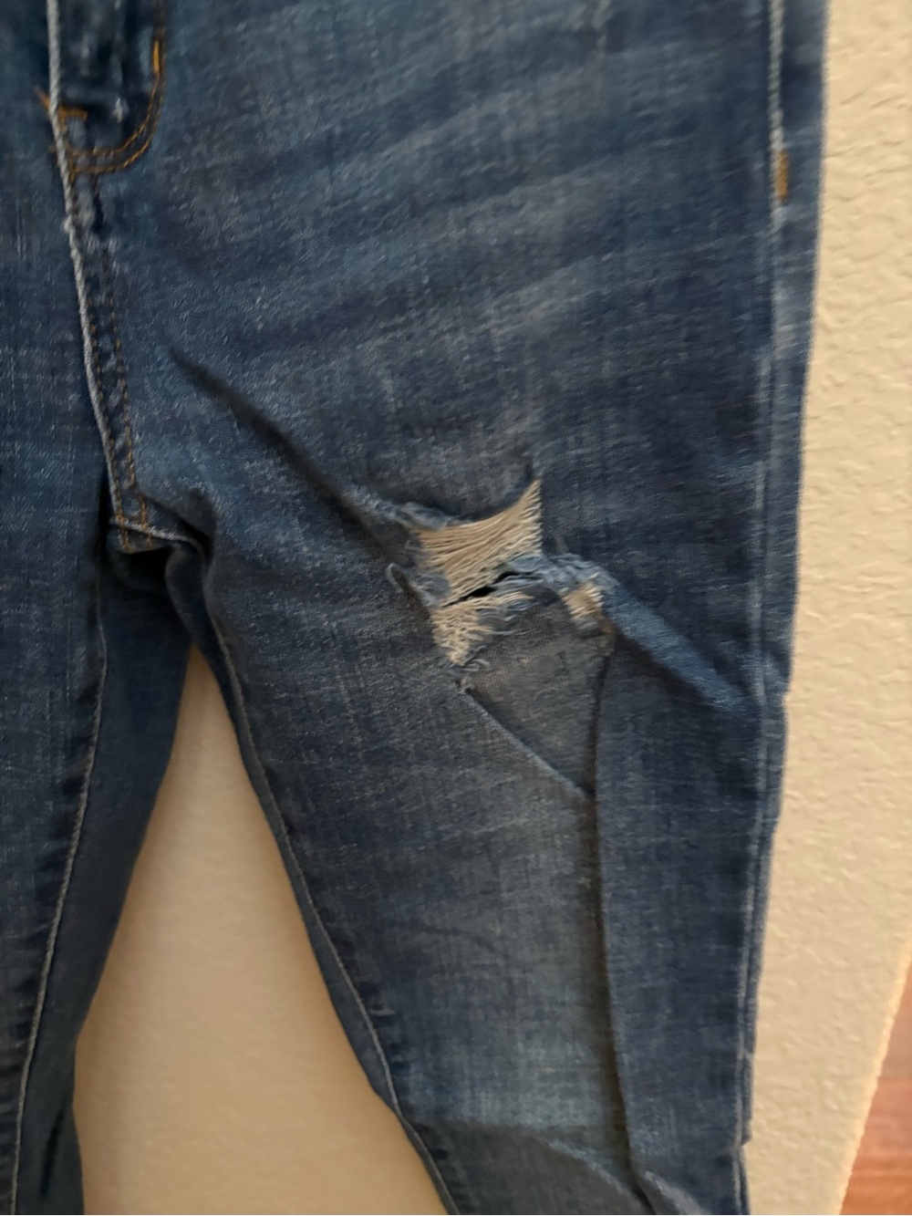 Judy Blue Women's Blue Distressed Skinny Jeans - Picture 3 of 5